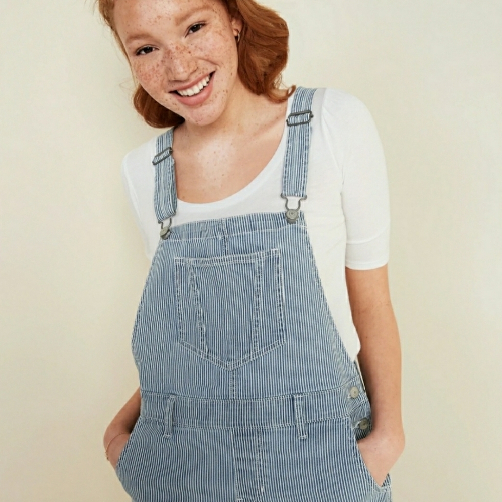 🐵 Squeeze Jeans Denium Jean Short Overalls